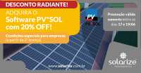 <strong>Leia mais sobre</strong><br />DESCONTO RADIANTE: adquira o software PV*SOL com 20% OFF - só até sexta-feira! DESCONTO RADIANTE: adquira o software PV*SOL com 20% OFF - só até sexta-feira!