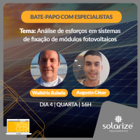 <strong>Leia mais sobre</strong><br />Bate papo sobre análise de esforços em sistemas de fixação de módulos fotovoltaicos Bate papo sobre análise de esforços em sistemas de fixação de módulos fotovoltaicos